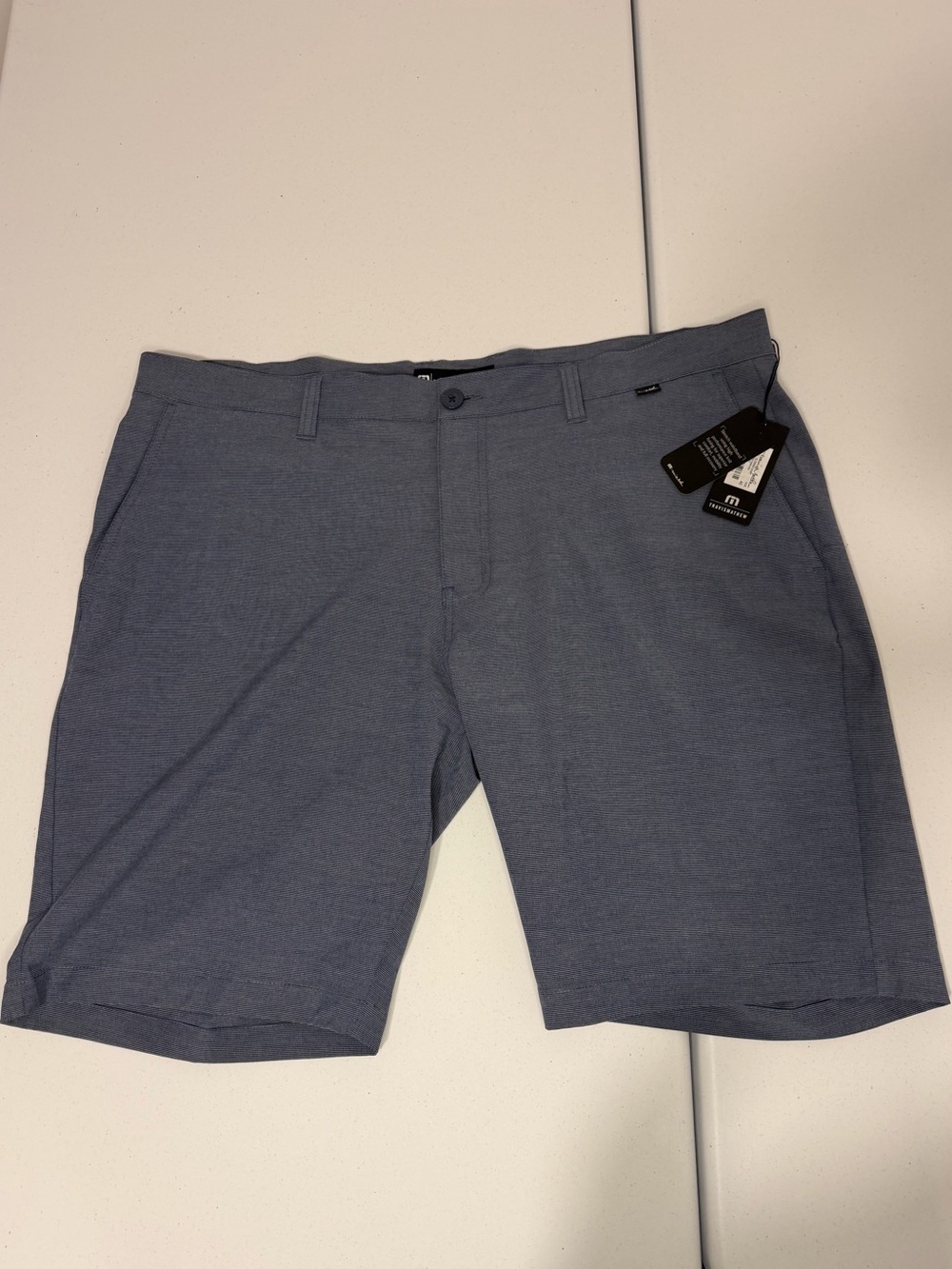 Travis Mathew Flat Front Shorts - Dusty Blue
